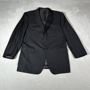 Ermenegildo Zegna Blazer Men Size USA 46R EUR 56R Gray 100% Wool Switzerland GUC